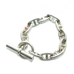 エルメス HERMES SV シェーヌダンクル GM 11コマ ブレスレット 925 チェーン ワンカラー シルバー /BB ■OH