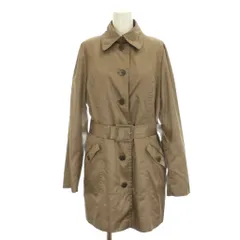 トラサルディ TRUSSARDI コート ステンカラー 40 茶 ブラウン 長袖 ベルト付き ボタン留め /GP ■ECD002のサムネイル