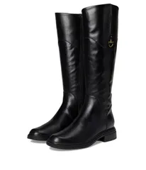 ナチュライザー レディース シューズ ブーツ・レインブーツ Naturalizer 27 Edit Oslo Narrow Calf Riding Boots Black Leather ブラック