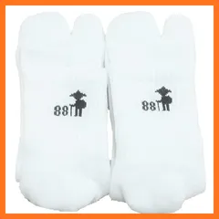 【新品】 [5センス] 歩きへんろたび ２足組 男性用 厚地 （白２足） 1