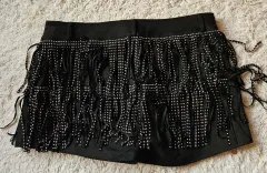 スパンコールフリンジ ハーフパンツ