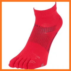 【新品】 NAIGAI PERFORMANCE ナイガイ パフォーマンス ランニング 5本指 吸水速乾 メンズ 靴下 メッシュ編み ショート丈 ソックス 男性 メンズ プレゼント 贈答 ギフト 2332-201 25cm-27cm スカーレット 0
