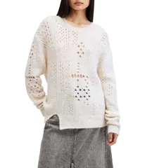 オールセインツ レディース アウター ニット・セーター AllSaints Winnie Jumper Chalk White ホワイトのサムネイル