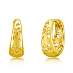 StoryMidir 桜 ピアス 花 フープピアス イエローゴールドメッキ 和柄 シルバー925 金属アレルギー対応 キャッチレス ピアス レディース さくら 透かし リングピアス ファッション 女性へのプレゼント ジュエリー アクセサリー 贈り物 ギフト 0