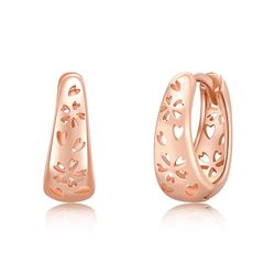 StoryMidir 桜 ピアス 花 フープピアス ピンクゴールド 和柄 シルバー925 金属アレルギー対応 キャッチレ 春 ピアス レディース さくら 透かし フープピアス ファッション ローズゴールドメッキ 女性へのプレゼント ジュエリー アクセサリー 1