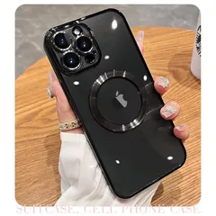 【新品】 Fengyue iPhone 15 用 ケース クリア カバー MagSafe 対応 ワイヤレス充電 アイフォン 15 カバー マグネティックループ内蔵 カメラ保護 抗菌 薄型 軽い 耐衝撃 ソフトTPU ストラップホール付き 1