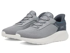 スケッチャーズ メンズ シューズ スニーカー BOBS from SKECHERS Hands Free SlipIns Squad Chaos Tough Wallk Grey グレー