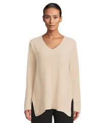 エイリーンフィッシャー レディース アウター ニット・セーター Vネック Eileen Fisher VNeck Sweater Almond