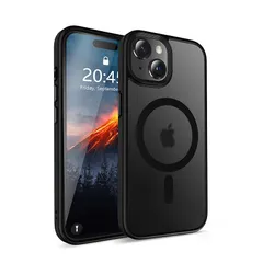 【新品】 QUEASON iPhone 15 ケース【米軍MIL規格・MagSafe対応】指紋防止 滑り止め 黄変防止 ワイヤレス充電 ストラップホール付き スマホケース iphone 15 耐衝撃 アイフォン15 カバー いphone15 カバー（ブラッ 0