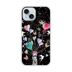 【新品】 ScoLar スカラー スマホケース iPhone15Pro互換品 ケース ハードケース アイフォン15プロ互換品 スマホ 携帯 保護 スマホカバー ハート 蝶 ツバメ シック 風船 0