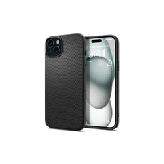 【新品】 Spigen 【創業18年の技術力】 iPhone 15 ケース 耐衝撃 薄型 ストラップホール 軽量 さらさら 米軍MIL規格取得 2重構造 レンズ保護 指紋防止 擦り傷防止 マット仕上げ ワイヤレス充電対応 リキッド・エアー ACS06790 (