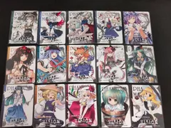 eb338 【東方Project】Phantom Magic VISION ライフカウンター カード 15枚セット まとめ売り ファントムマジックヴィジョン TCG 同人 フラン レミリア 魔理沙 幽々子 他