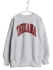 【お得なクーポン配布中!】 90s ★ チャンピオン リバースウィーブ カレッジ プリント スウェット メンズ L オールド トレーナー 裏起毛 ヘビーウェイト 霜降り グレー