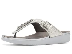 サス レディース シューズ サンダル SAS Dazzle Comforthong Sandalshiny Silver シルバー