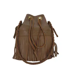 ジェイアンドエムデヴィッドソン J＆M Davidson カーニバル 2WAY ショルダーバッグ レザー フリンジ  巾着 レディース ONE SIZE 