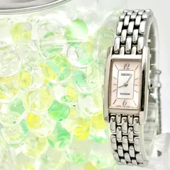 【新品電池】SEIKO セイコー EXCELINE エクセリーヌ レディース 腕時計 シェル レクタンギュラー ピンク 1F20-6G60 940011