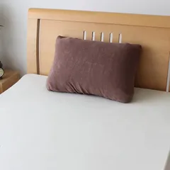 【新着商品】約35×63cm 全周ゴム付き ブラウン ストレッチ素材 シンカーパイル ぴったりフィット ワンタッチタイプ ふんわりやさしい肌触り 枕カバー 洗える メリーナイト MNP6303-93