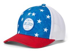 블랙 클로버 남성 액세서리 모자 Black Clover Shooting Star Adjustable Hat RedWhiteBlue 화이트