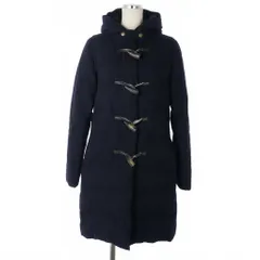 グリーンレーベルリラクシング ユナイテッドアローズ green label relaxing ダッフルコート 中綿 ミディアム 無地 サイズ38 ネイビー 紺