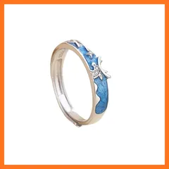 【新品】 [Msy yien] 鹿 愛の証 ペアリング人気 高級ジルコニア シルバー925 純銀製 フリーサイズ レディースリング メンズリング 人気 結婚指輪 婚約指輪 エンゲージリング ジュエリー 専用ボックス付き (レディース （1点セット）)