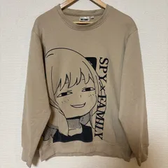 ビックサイズ◎(^w^)b SPY×FAMILY スパイファミリー アーニャ 裏起毛トレーナー ベージュ ビックプリント 大きめキャラクタープリント アニメ あったか スウェット 裏起毛 男女兼用 ユニセックス サイズLL