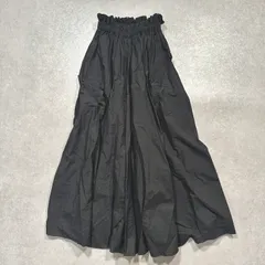 【美品】todayful トゥディフルコットンギャザースカート黒  人気完売　ロングスカート