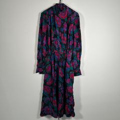 LAUREN RALPH LAUREN ペイズリー柄ボウタイワンピース - メルカリ