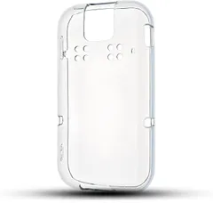 JACRON FOR キッズケータイ docomo SH-03M 耐衝撃 ケース カバー ストラップホール クリア 指紋防止 軽量 薄型 衝撃吸収ポケット内蔵 TPU (TPU-AZ-1343,  MJO-JAC-C510)