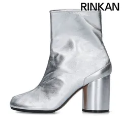 メゾンマルジェラ  TABI/タビ メタリック レザー 足袋 ヒールブーツ レディース 37