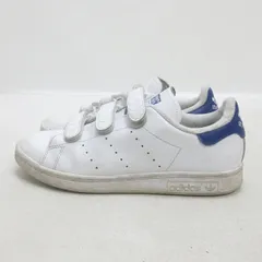 d■【23cm】アディダス/ADIDASスタンスミス/ベルクロレザースニーカー■白LADIES/12【中古】