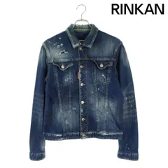 ディースクエアード  17SS  S74AM0699 ダメージ加工ウォッシュドデニムジャケット メンズ 50