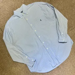(L) POLO ポロ ラルフローレン ストライプ シャツ ブレイク