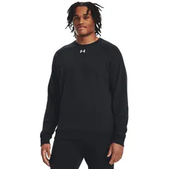 アンダーアーマー メンズ アウター パーカー・スウェット フリース Under Armourival Fleece Crew BlackWhite ホワイト