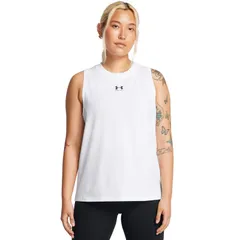 アンダーアーマー レディース トップス シャツ Under Armourival Muscle Tank WhiteBlack ホワイトのサムネイル