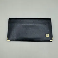 美品　ダンヒル　長財布　お札入れ　オックスフォード　レザー　黒　ブラック