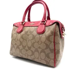 COACH y2k signature PVC handbag leather red コーチ ハンドバック シグネチャー