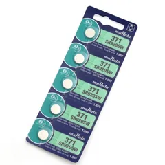 【ボタン電池・乾電池・即発送】muRata 酸化銀ボタン電池 　5個入り　SR920SW（371）ボタン電池 腕時計用　小型機器用  新品　高品質　交換用　即購入OK　 即発送