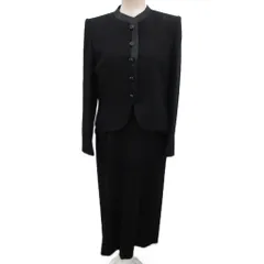 ジバンシィ GIVENCHY HI FORMAL スーツ セットアップ フォーマル テーラード ノーカラー ワンピース 長袖 マキシ ロング 絹 シルク混 12 黒 ブラック HB009141のサムネイル