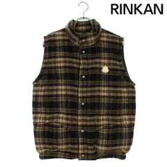 モンクレール  MARKAM ウールチェックダウンベスト メンズ 1
