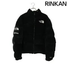 シュプリーム ×ノースフェイス THE NORTH FACE  23AW  Suede Nuptse Jacket スエードヌプシダウンジャケット メンズ M