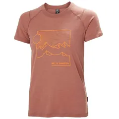 ヘリーハンセン レディース トップス シャツ ウール グラフィック Helly Hansen Durawool Graphic TShirt Womens Cedarwoodのサムネイル