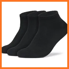 【新品】 [テスラ] 靴下 スポーツソックス 男女兼用 [抗菌防臭・吸汗速乾] くるぶし ショート クッション アウトドア カジュアル ソックス 3足組 メンズ レディース スニーカーソックス JPB JPB TM-MZS303-JPBLK_XL 1