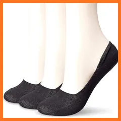 【新品】 [オカモト] 脱げない ココピタ スニーカー用 浅め レディース 綿混 スニーカーソックス 840-426 3足組 ブラック 23.0 cm~25.0 cm 1
