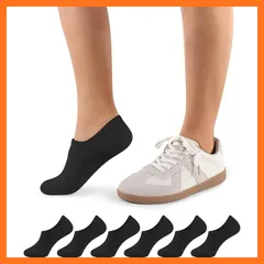 【新品】 [CLOSEMATE] 靴下 アンクルソックス レディース ショートソックス スニーカー用 吸汗通気 くるぶし靴下 スポーツ用 抗菌防臭 男女兼用 フットカバー 深履き パイル編み 大きいサイズ 柔らかい 黒 蒸れない 1