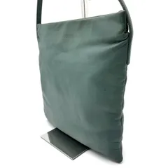 【良品】LOEWE ロエベ ショルダーバッグ ナッパレザー オールレザー 革 レディース ユニセックス 男女兼用 エメラルドグリーン ヴィンテージ