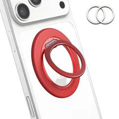 【新品】 スマホリング マグセーフリング【軽量で薄型】360度回転 マグネット リング 薄型 に対応 磁気増強 Magsafe マグセーフ iphoneリング マグセーフリング スマホスタンド メタルリング スタンド機能 角度調整可能 メタルリング付き 取 1