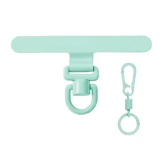 【新品】 多彩な色 スマホストラップホルダー 極薄 0.2mm【断裂防止】ステンレス製 浮き防止設計 薄型・丈夫10kg 荷重対応 全機種共通 充電不影響 落下・紛失防止 キズ防止シール同梱 (湖水青) 1