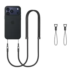【新品】 スマホストラップ ショルダートラップfor iPhone 17シリーズ/iPhone ストラップ 2点吊り 携帯ストラップ 斜めがけ/首掛け/肩掛け 長さ調整 ナイロン製 耐久性強化版 紛失/落下防止 全機種対応 スマホストラップ 1本+2本猫の 1