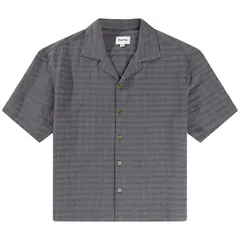 リズム メンズ トップス シャツ 半袖 Rhythm Relaxed Texture ShortSleeve Shirt Mens Charcoal チャコールのサムネイル