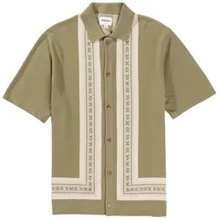 リズム メンズ トップス シャツ 半袖 ニット Rhythm Loma Knitted ShortSleeve Shirt Mens Sage セージのサムネイル
